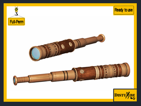 Second Life Marketplace - ::DisturbeD:: Victorian Steampunk Spyglass